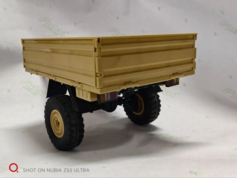 WPL LD P06 RC  Model Trailer Bulk Version Army Kapica 4WD 6WD Defender Tow Truck