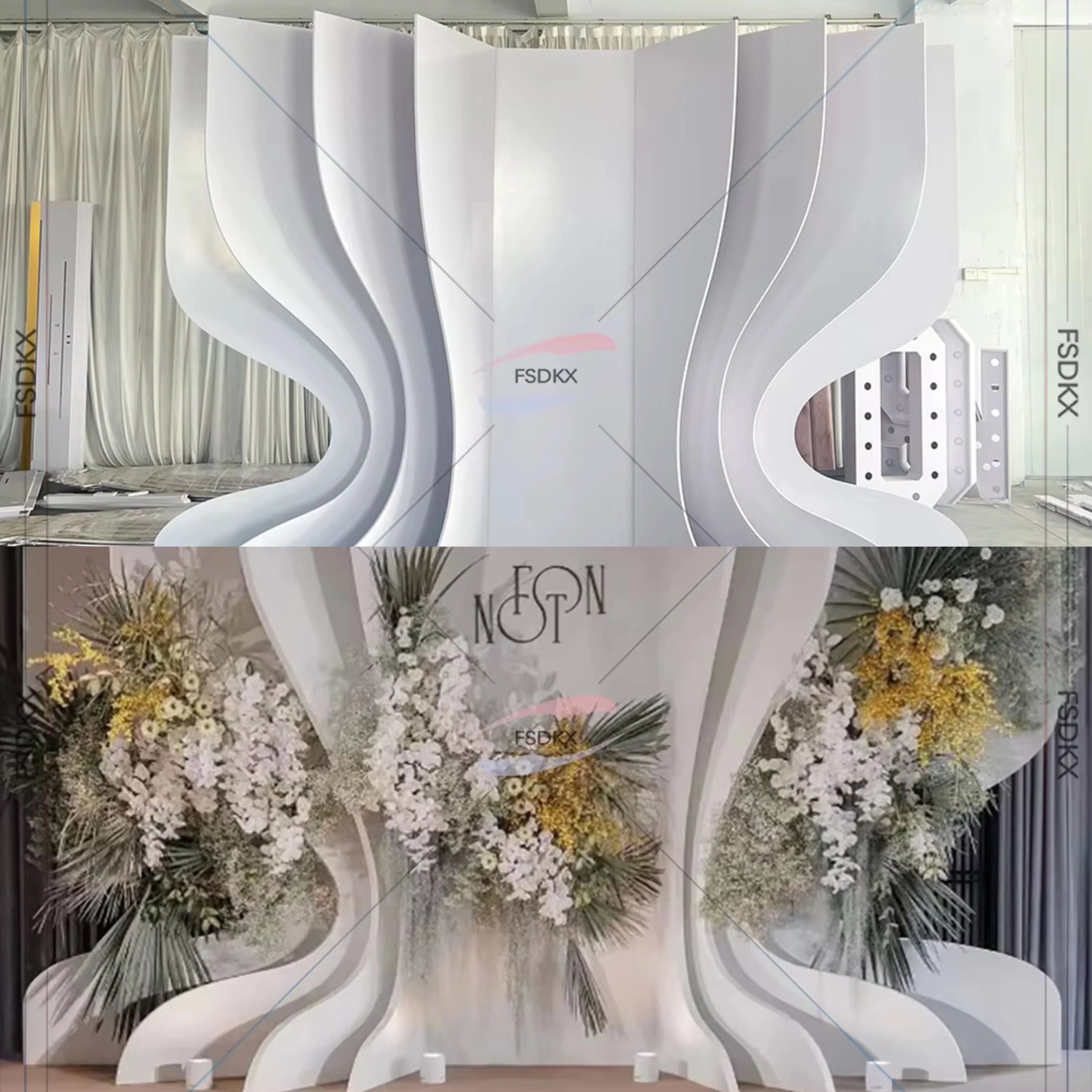 

New Arrival PVC Backdrops Customized Style Stage Decor Acrylic Stage Events Supplier On Sales