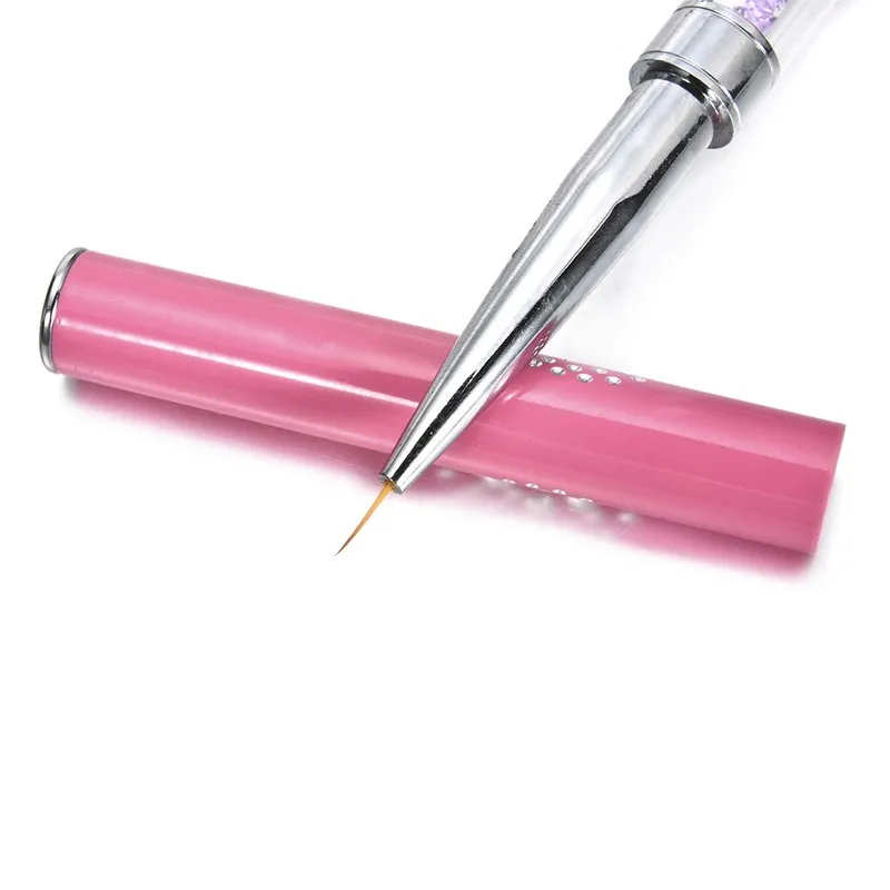 Double Head Nail Brush Nail Liner Brush Acrylic Nail Art Brushes UV Gel Polish Nail Brush Painting Detailing Pen Brush