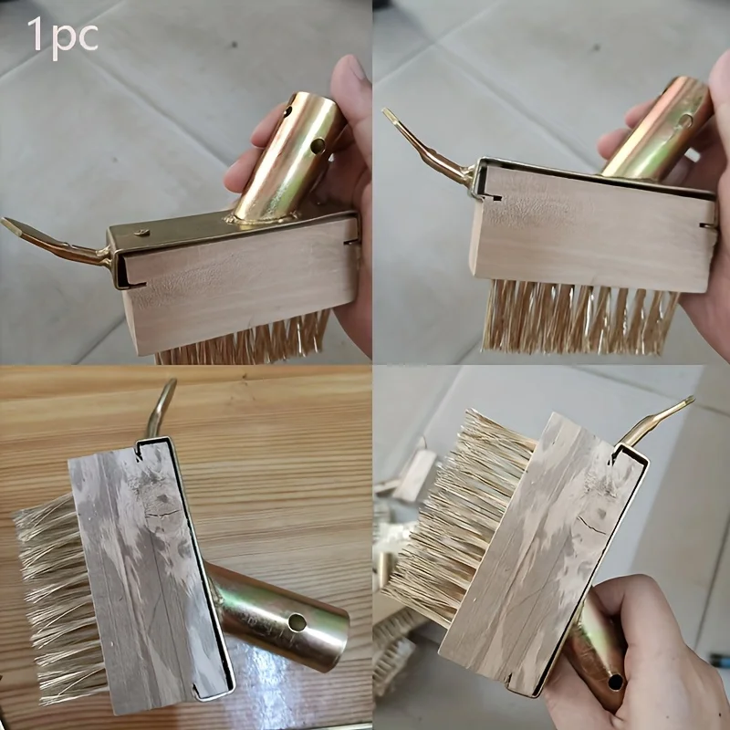 Adjustable manual weeding tool - suitable for cleaning decks, terraces, and sidewalks | wire brush