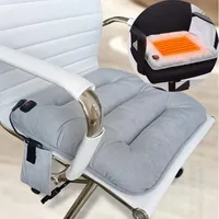 New Car Heated Seat Cushion Graphene Winter Plush Seat Cushion 12V USB Electric Heating Single-chip Pad Accessories Universal