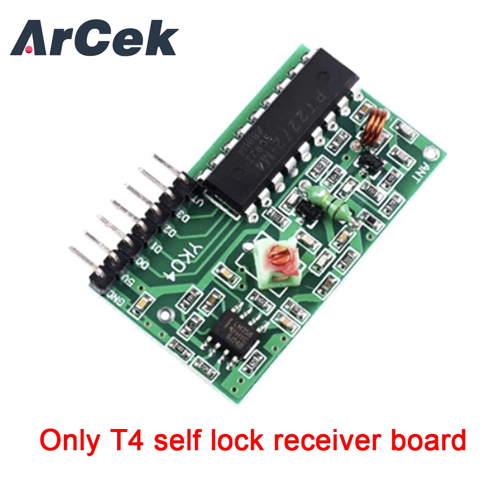 Four Ways 4 CH Key IC 2262 2272 315Mhz Wireless Remote Control Module KitASK Decoding Receiver Board For Arduino