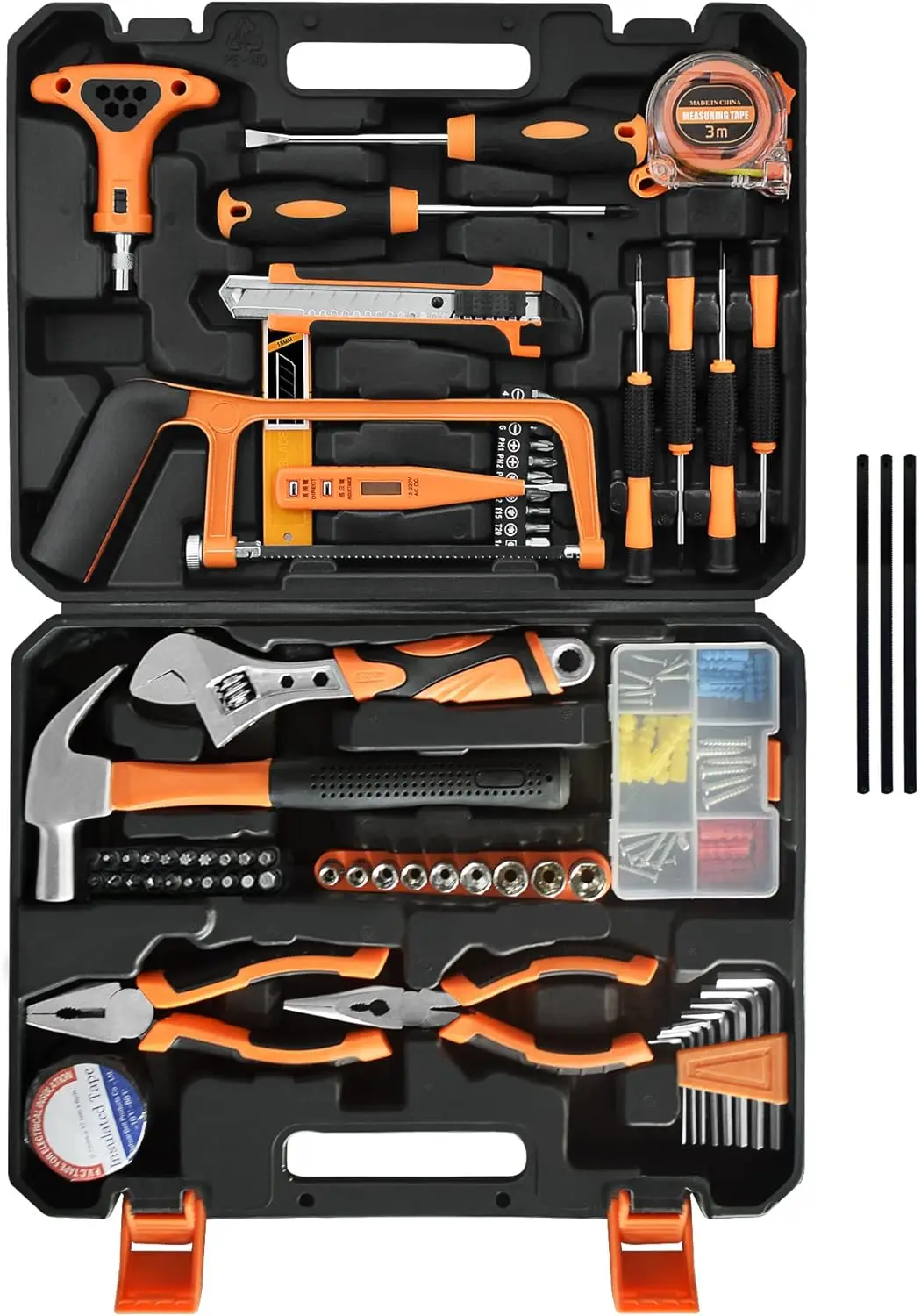 148-Piece Home Repair Tool Kit for Men Women College Students,Household Basic Hand Tool Sets with Case for Home Maintenance