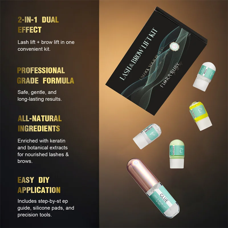 Lash Lift Kit,Eyelash Perm Kit,Lash Lift &Tint Kit Professional Eyebrows Dye Lash Extension Set Semi-Permanent
