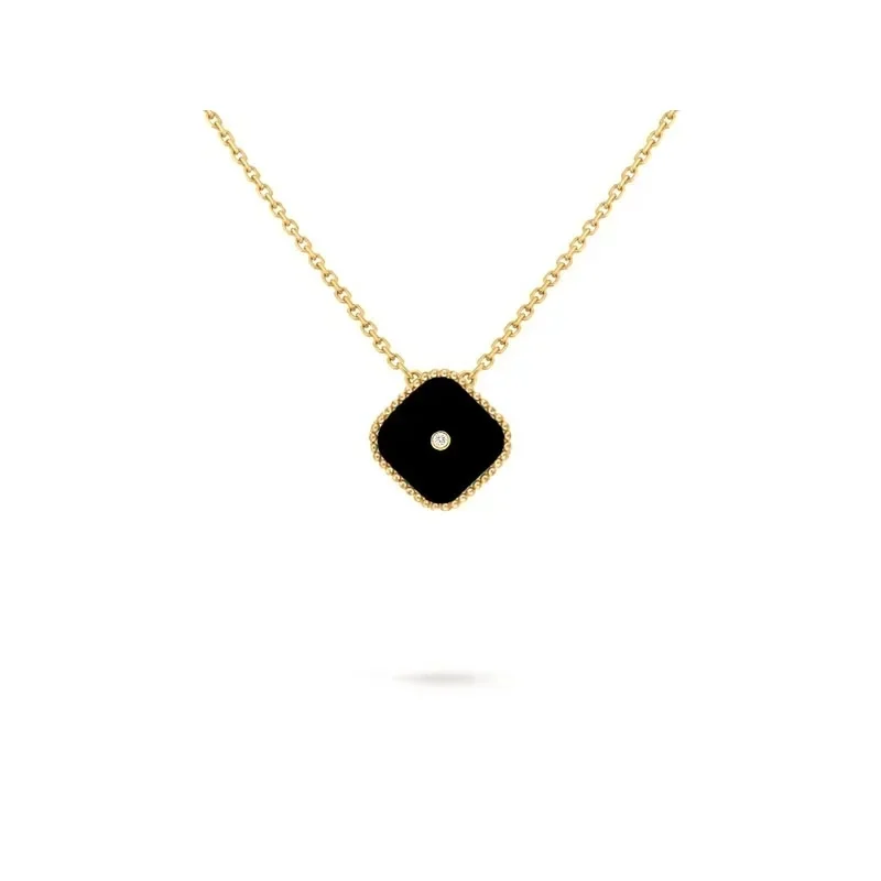 New 925 Silver High-Quality Enamel Shell Clover Necklace Lucky Necklace Man And Women Elegant Gold Plating Jewelry Gift