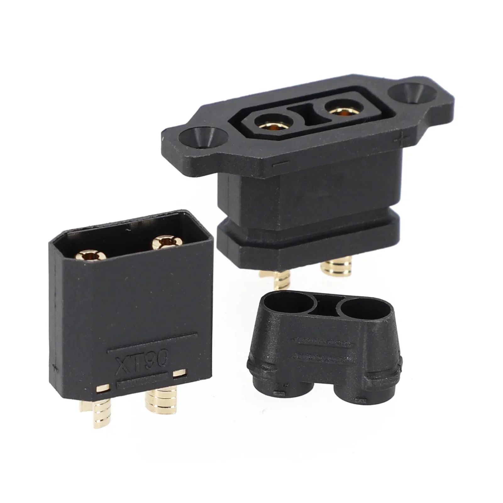 Reliable XT90 Lithium Battery Charging Port Plug Fixed Base Electric Vehicle Connector Easy To Plug And Unplug