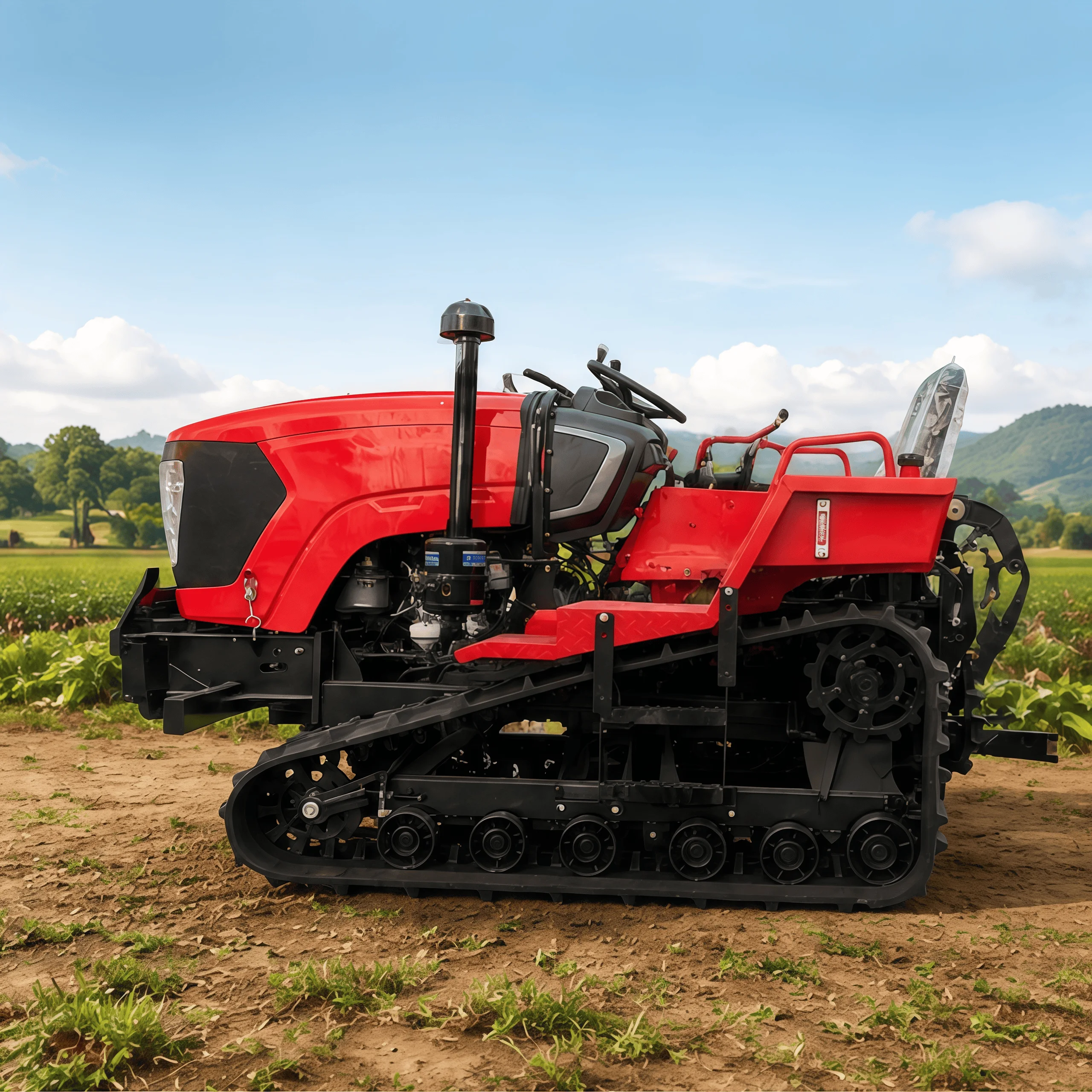 Tracteur agricole sur chenille - Agriculture Farming Services avis et prix