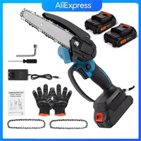 6 Inch Cordless Electric Saw for Makita 18V Battery Automatic Oiler Handheld Garden loggings Chainsaw Wood baking Power Tool