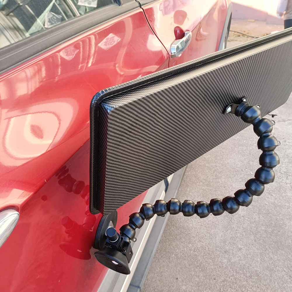 4-Strip PDR LED Light Board 60x20cm Car Dent Repair Light with Magnetic Suction Cup Stand Independent Switch Dimmable Brightness