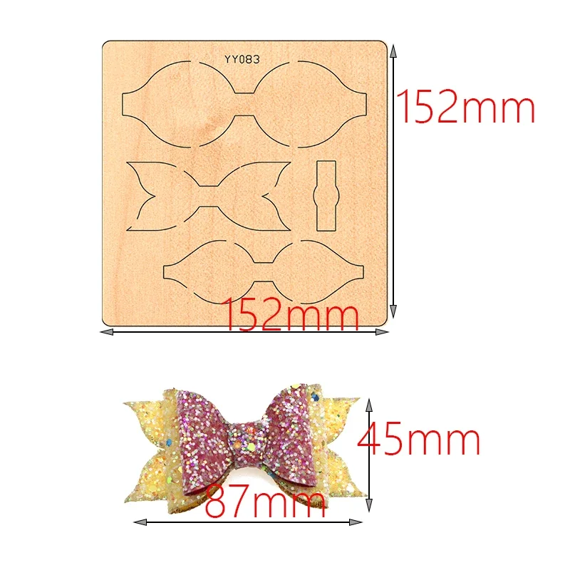 JK -Bow DIY YY083YY Wooden Mold Scrapbook Cutting Dies Suitable For Market General Machines Cutting Dies Dies Scrapbooking