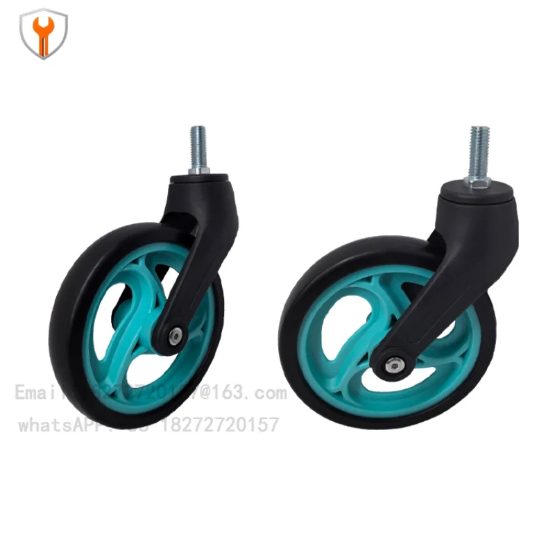 Wheelchair front wheel TPR6 inch solid rubber  scooter universal wheel baby wheel shopping