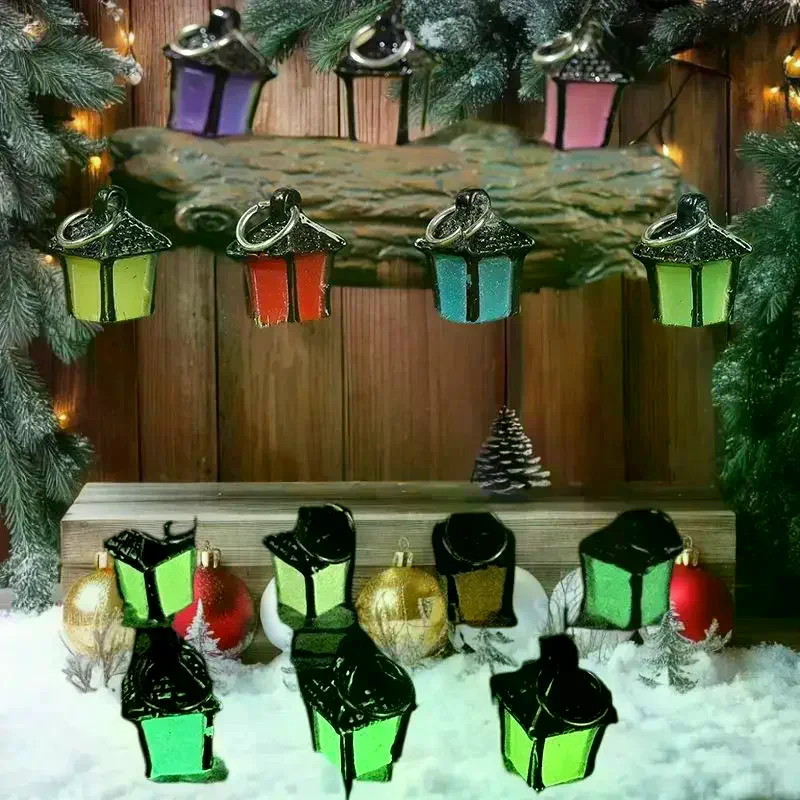 Piquets de jardin qui brillent dans la nuit, 6 pièces, décorations de mini bonsaï, ornements lumineux pour décoration artisanale de fête