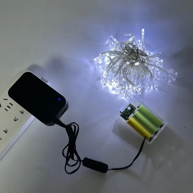 AC-DC USB+3V-12V Adaptador energia ajustável Adapador AA Battery para a câmera LED Light Trind Fan Toy e mais