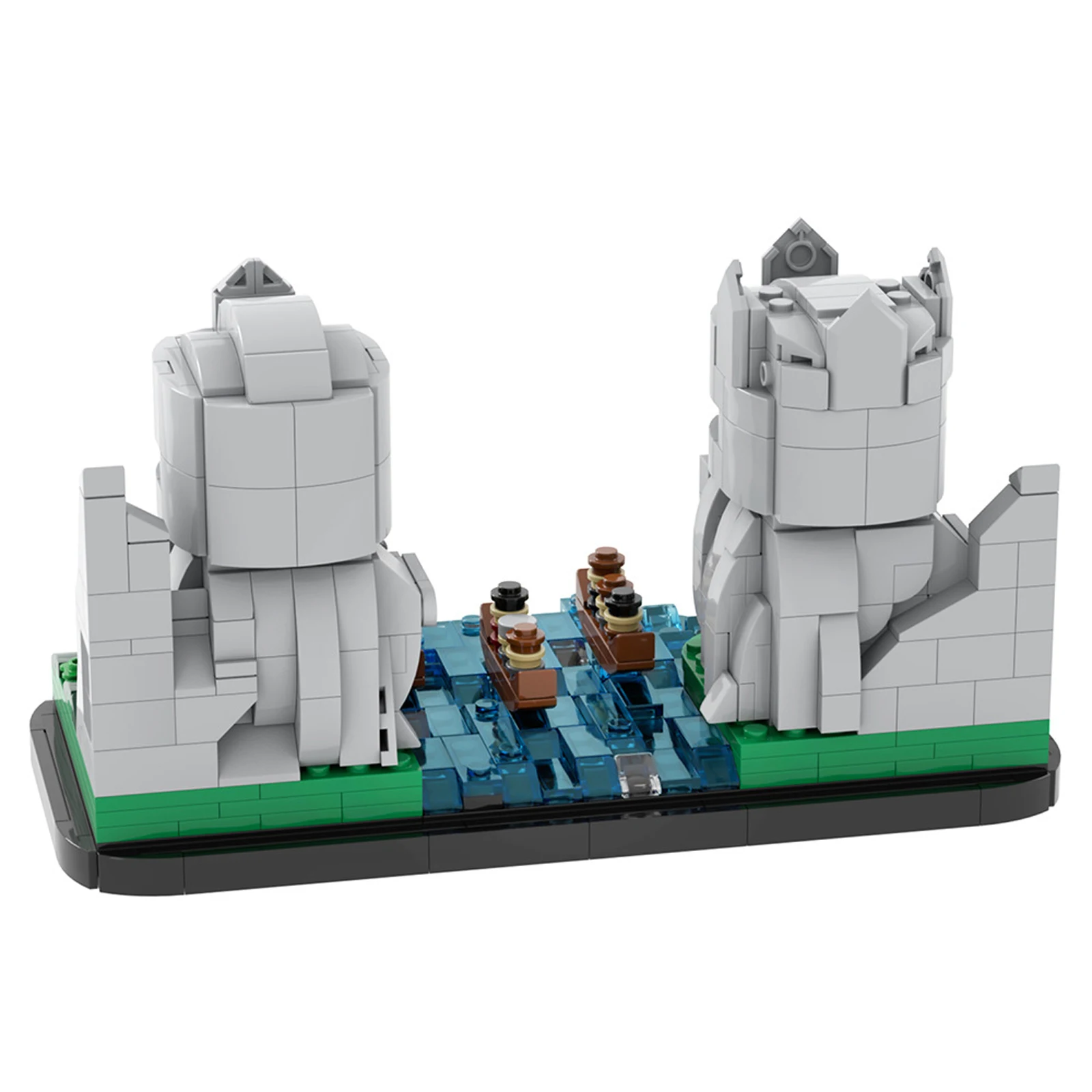 MOC1213 Statue mégalitique modèle 735 pièces blocs de construction bricolage modèle Kit éducatif tige jouet pour enfants anniversaire bureau affichage cadeau