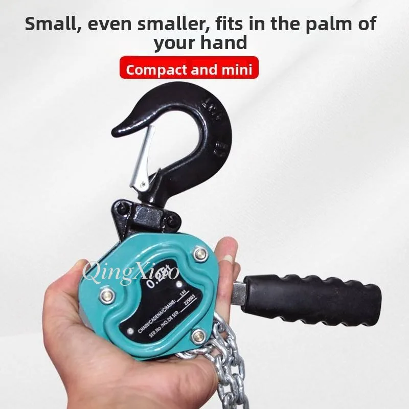 Micro Mini Hand Lever Chain Hoist 0.25 Ton 0.5 Ton 0.75T Portable Manual Hoist Light Duty Lifting Pulling And Positioning Use