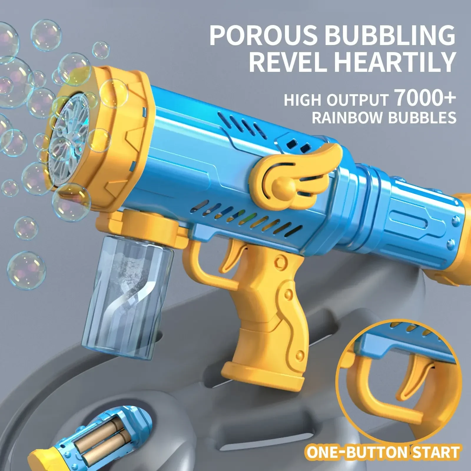 自動電動バブルガン 10穴バブルマシン ブロワーメーカー ソープウォーター LED付きおもちゃ 子供用 結婚式パーティー用