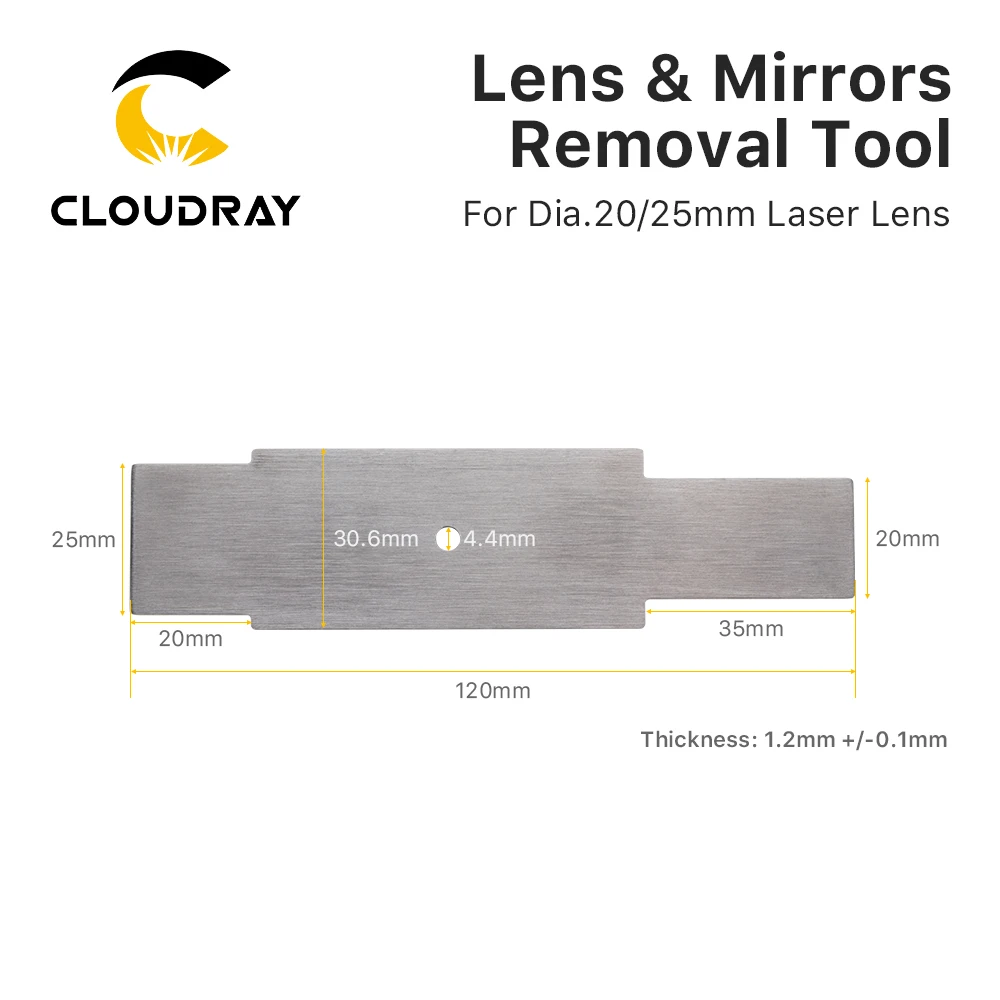 Imagem -03 - Ferramenta de Remoção e Inserção de Espelho de Lente Cloudray para Lente e Espelhos D20 25 mm Remoção de Porca de Tubo de Lente