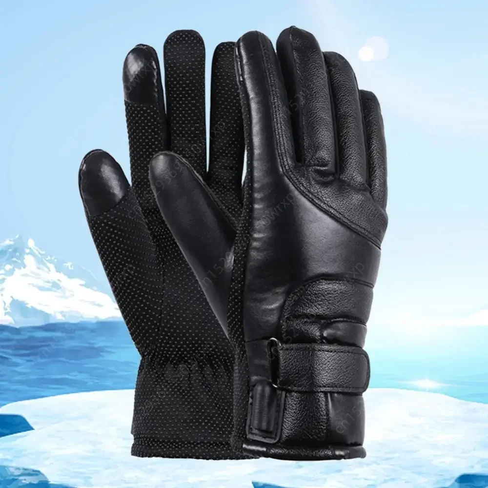 Snowmobile Heating Gloves Hand Warmers 3 Gear Electric Thermal Gloves Waterproof Snowboard Cycling Motorcycle Bicycle SkiOutdoor