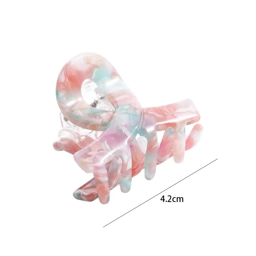 Claw Printing Acetate Geometric Cross Child Hairpin Small Hair Claw Cute Hairpin Women Hair Accessories Korean Style Barrette