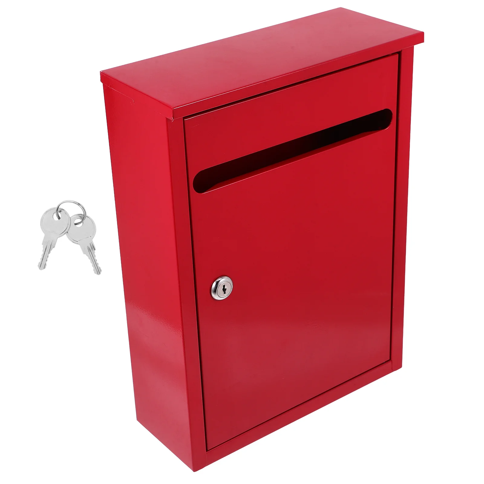 Suggestion Box Heavy Duty Metal Wall Mounted Outdoor Feedback Collection Box For Complaints Donations Large Capacity Lockable
