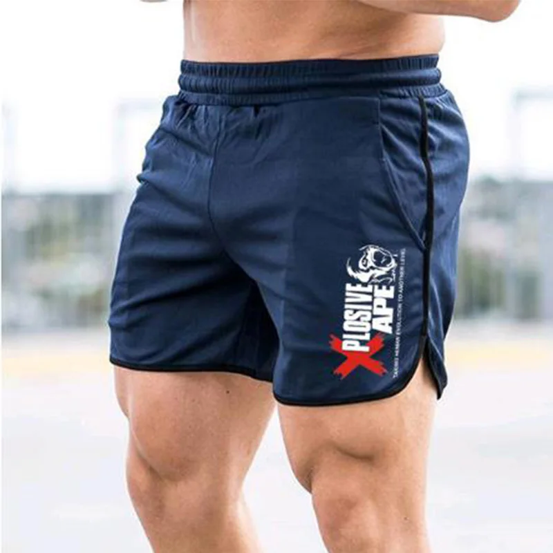 New Men Shorts Gym Fitnes Loose Shorts Running Sports Basketball Shorts Summer Quick-dry  Short Pants Male Casual Beach Shorts