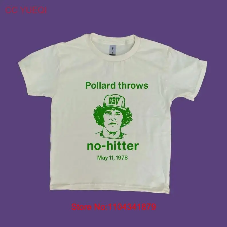 Pollard throws no hitter guided by voices T Shirt GBV Robert alien lanes bee thousand 90s band long or short sleeves