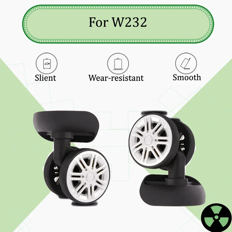 

For W232 Silent Glide Luggage Wheel Replacement - Universal 360° Swivel Wheel For Smooth Movement