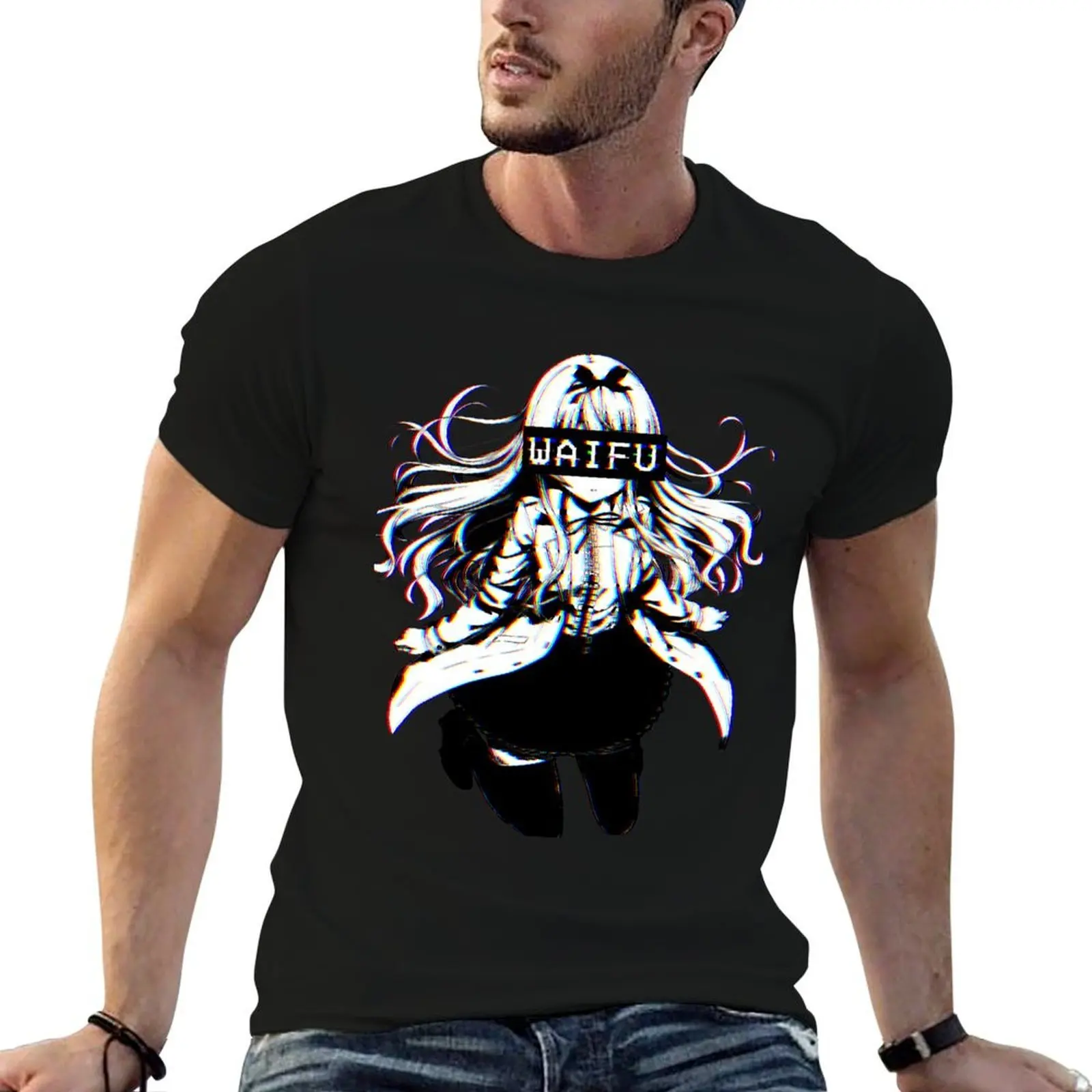 

Yue waifu | Arifureta T-Shirt black cotton t-shirt plain for man package man t shirt cotton high quality T-Shirt