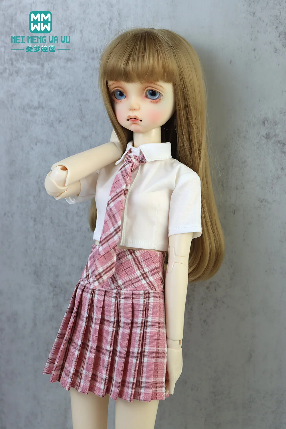 Fits 1/3 1/4 BJD Clothes DD SD MSD doll Fashion School Uniform Skirts Pleated Skirts Toys gift