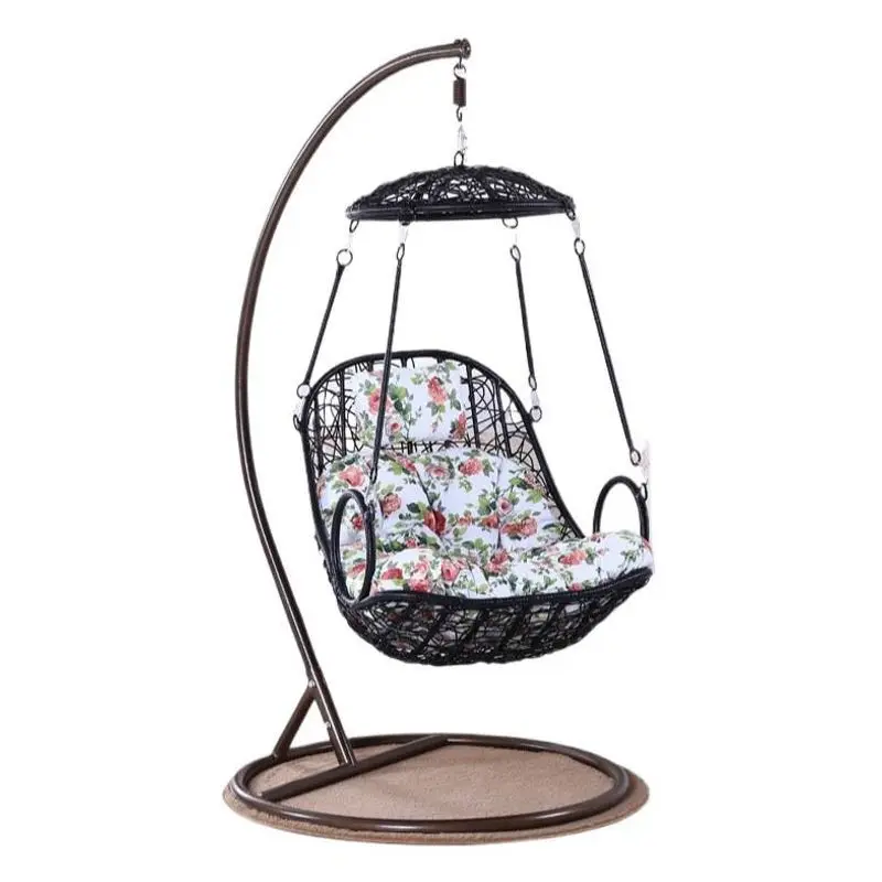 Indoor adult lazy swing, single cradle chair, balcony lazy rattan chair