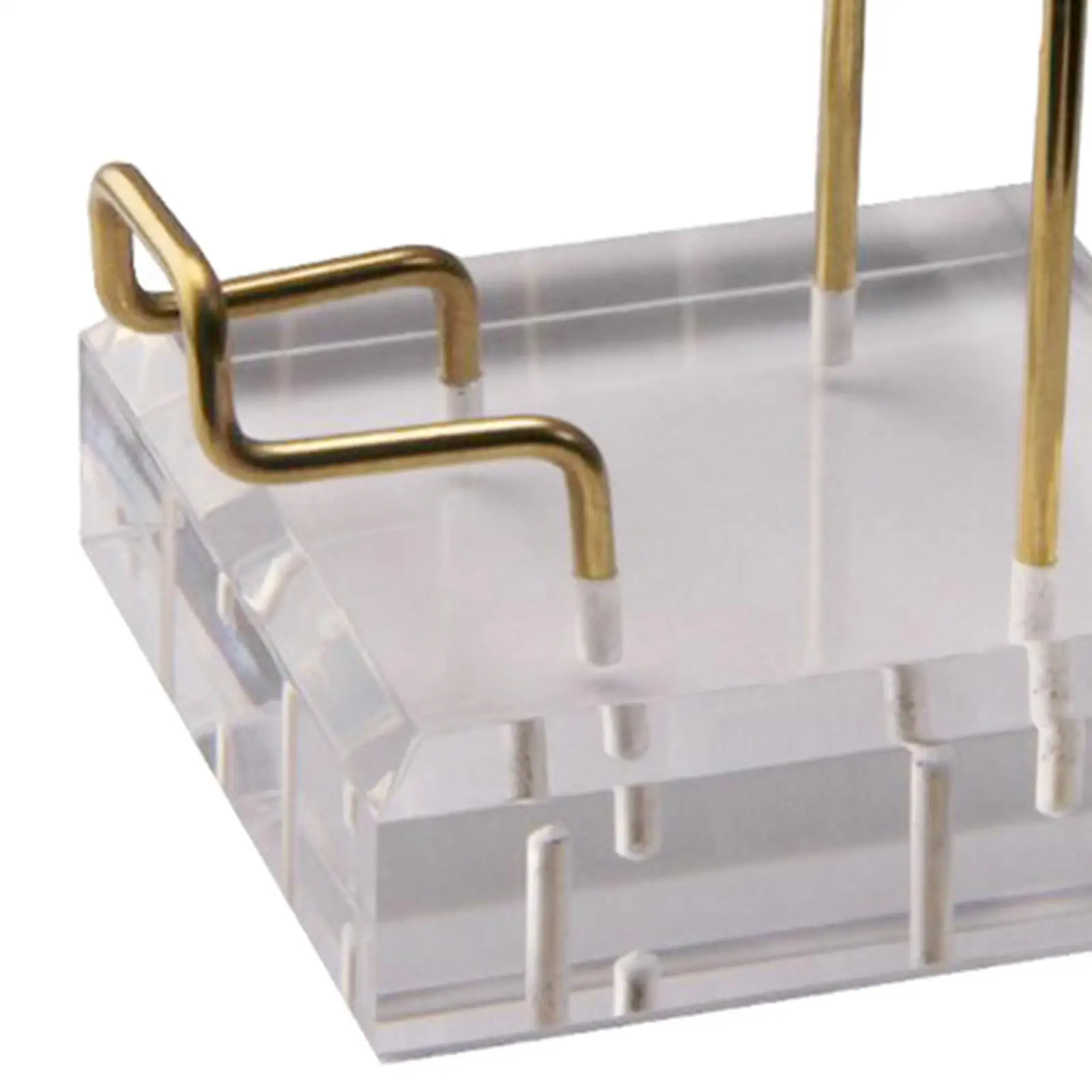 Small Fossil Case Crystals Holder Thicken Acrylic Display Rack Stand for Gemstones Minerals Collectibles