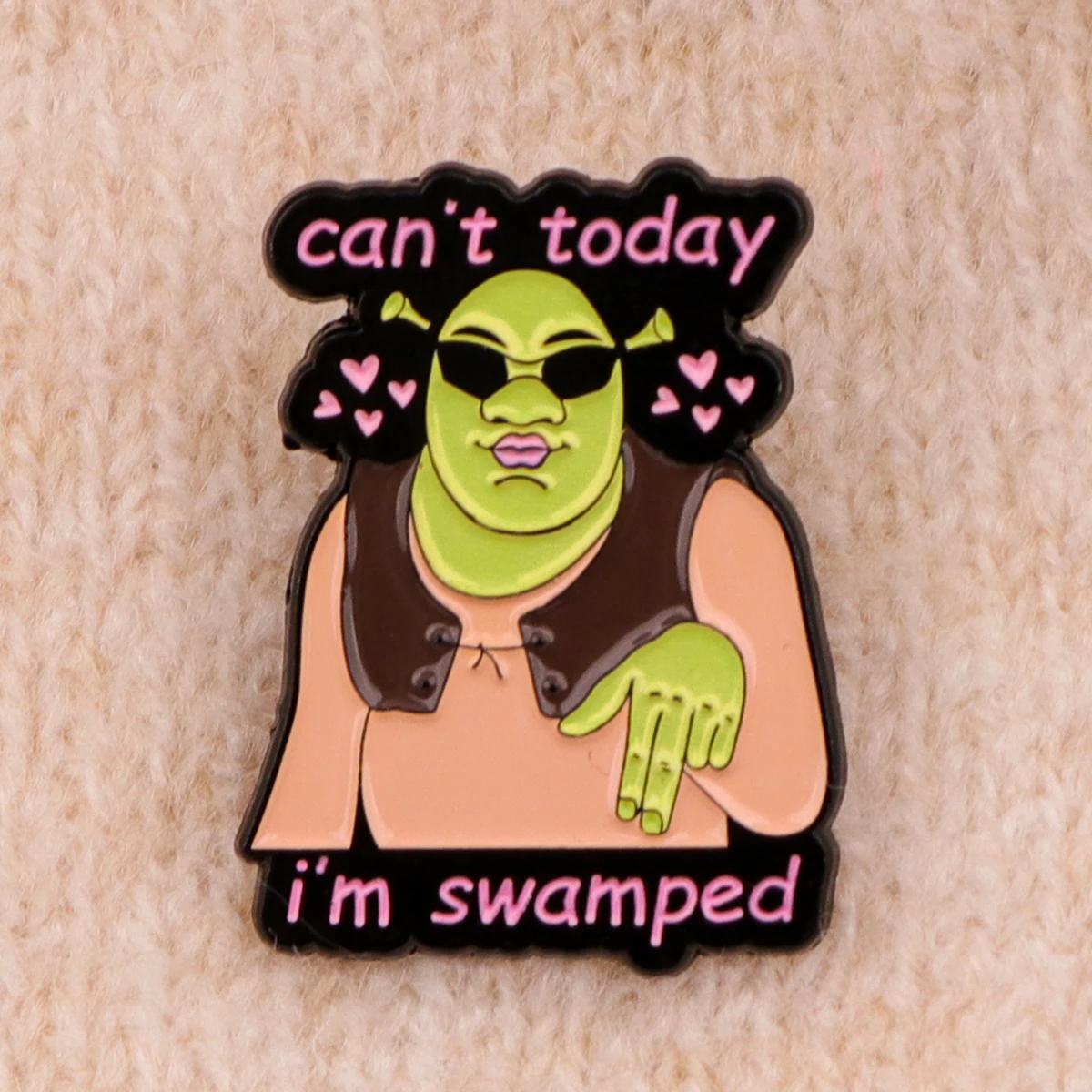 I'm Swamped Enamel Lapel Pin Badge Pins Hats Clothes Backpacks Decoration Jewelry Accessories Gift