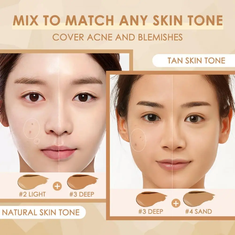FOCALLURE 5 In 1 Multi Uses Concealer Palette High Coverage light Lasting Waterproof Face Foundation Cream Makeup