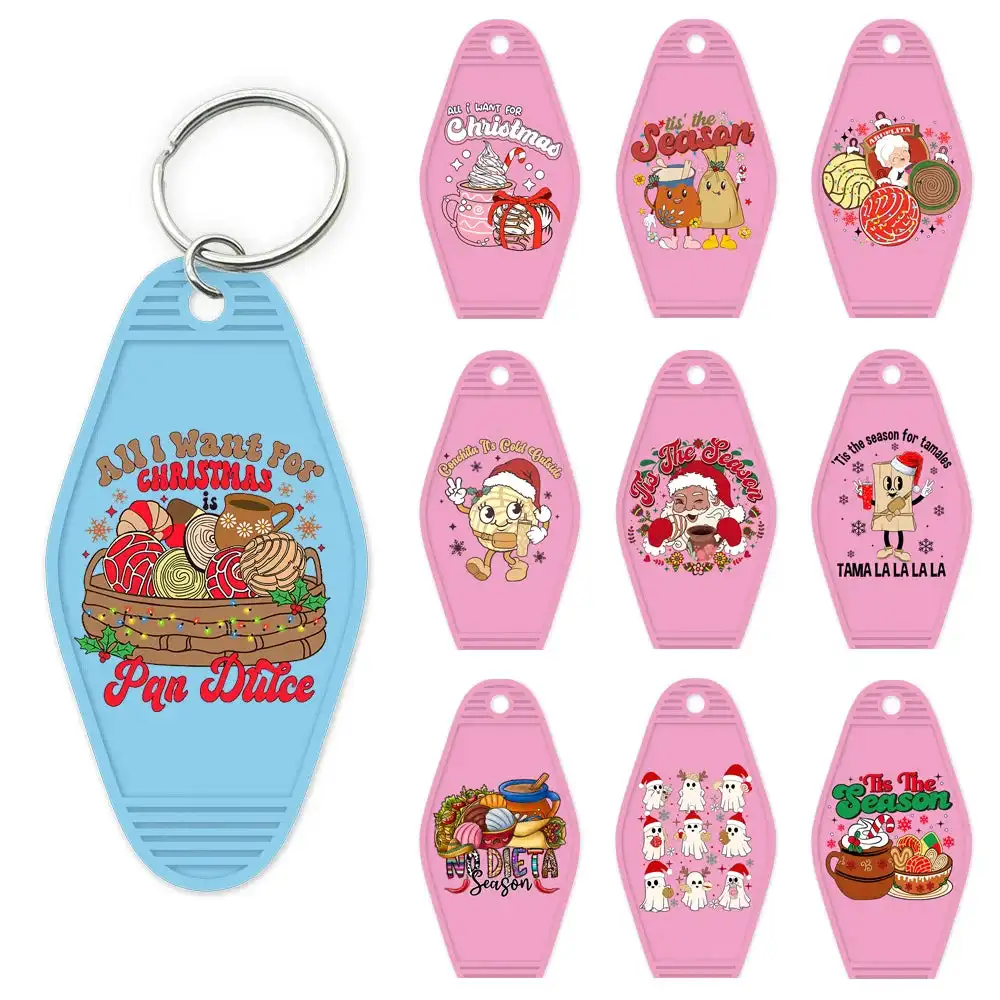 كل ما أريده لعيد الميلاد هو بان دولسي جودة عالية مقاوم للماء الأشعة فوق البنفسجية DTF ملصق شعار لفندق موتيل المفاتيح ثقافة لاتينا #1