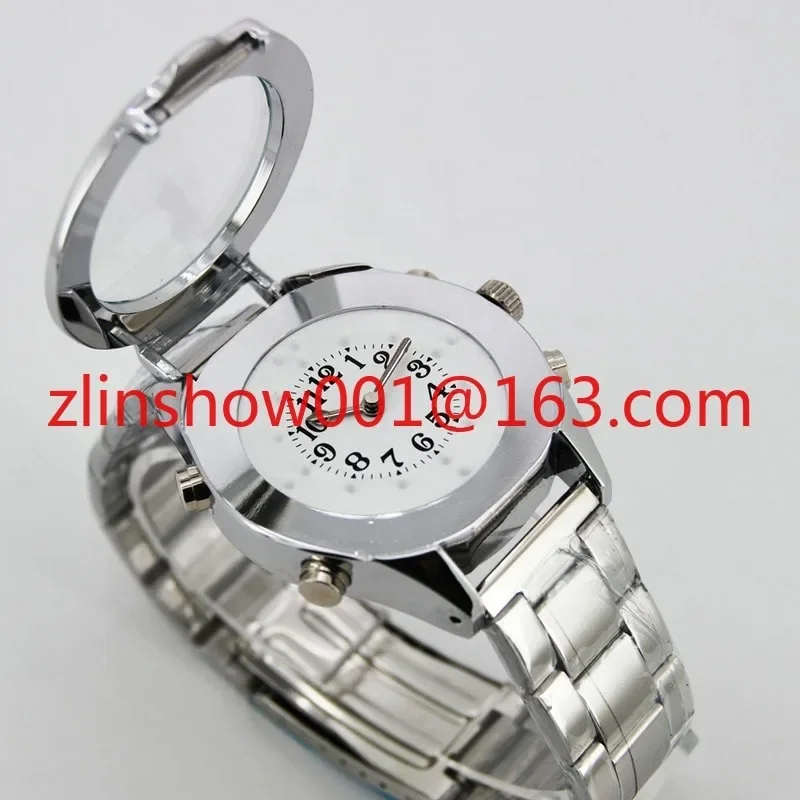 Touch voice Low Vision Visual Impairment Blind Watch Elderly  Watch White Chassis Hiking Custom Watch