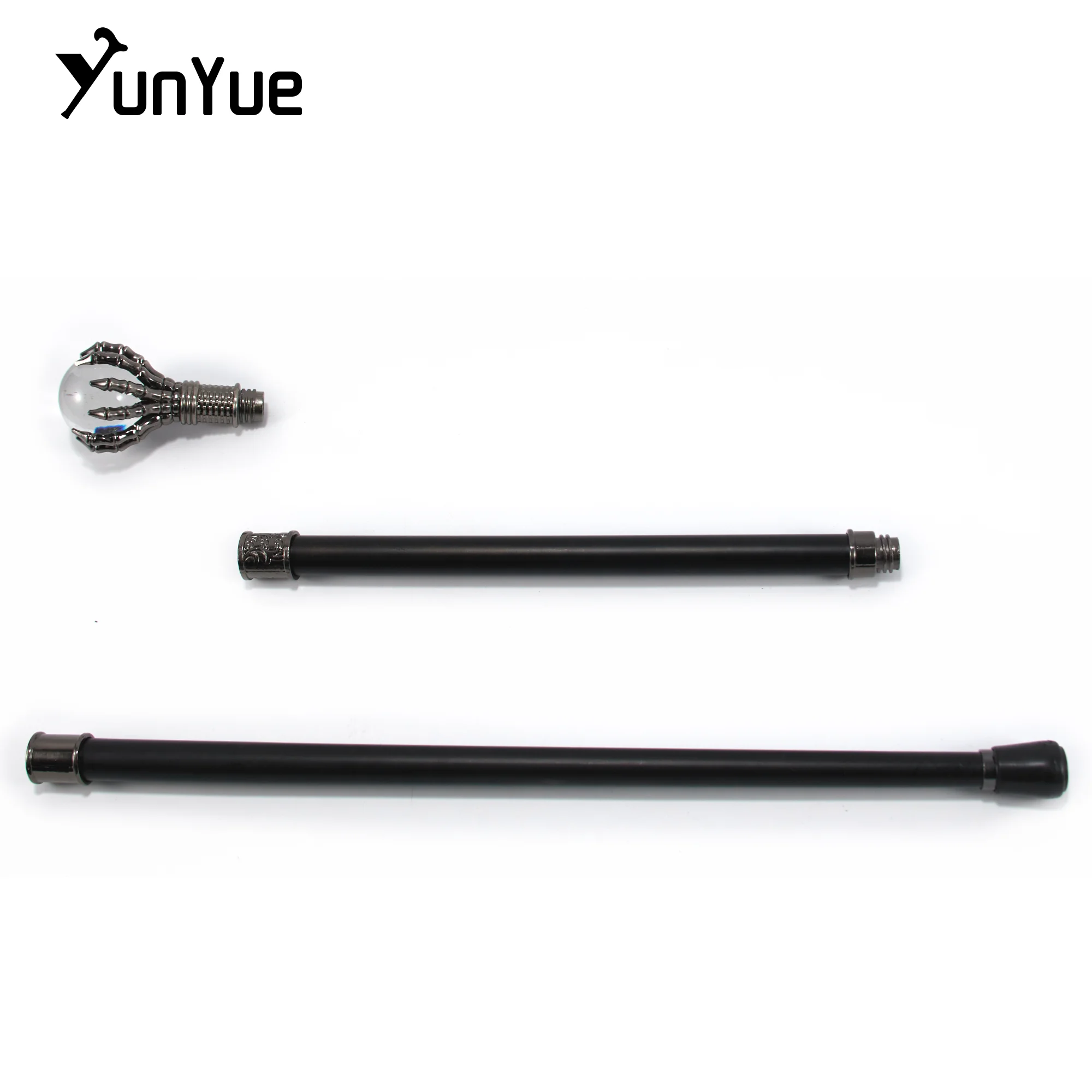 الأبيض كرة زجاجية Steampunk عصا للمشي السادة خمر اليدوية ديكور حفلة عصا للمشي تأثيري فيلم الدعائم العكازات