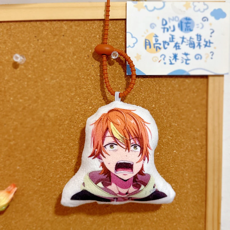 Shinonome Akito 10cm Stuffed Plush Anime Bag Voice Pendant Plush Keychain Voice Wrist Hanging Doll Adult Children Cute Gift Toys