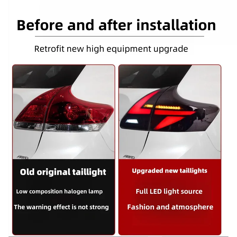 

ATGSA Dedicated for Toyota Viasa LED taillight assembly 09-13 Venza modified dynamic horse LED taillight new upgrade