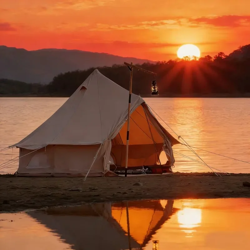 Waterproof Yurt Tent 4 Person Camping Tent Lightweight Budget Tent ISO9001 Factory Supply Wholesale