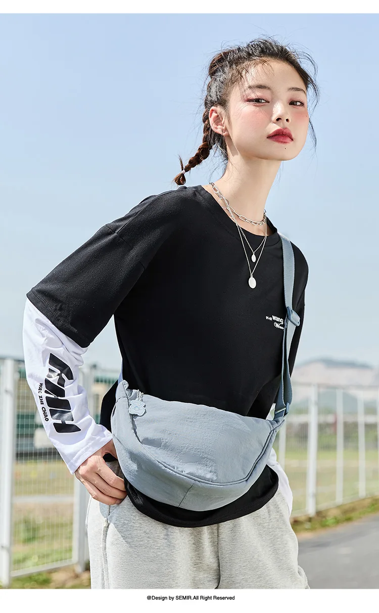 Semir Umhängetasche für Damen, 2025, neue Brusttasche, Macaron-Farbe, Knödeltasche, minimalistische Hüfttasche, Schultertasche – Detail 7