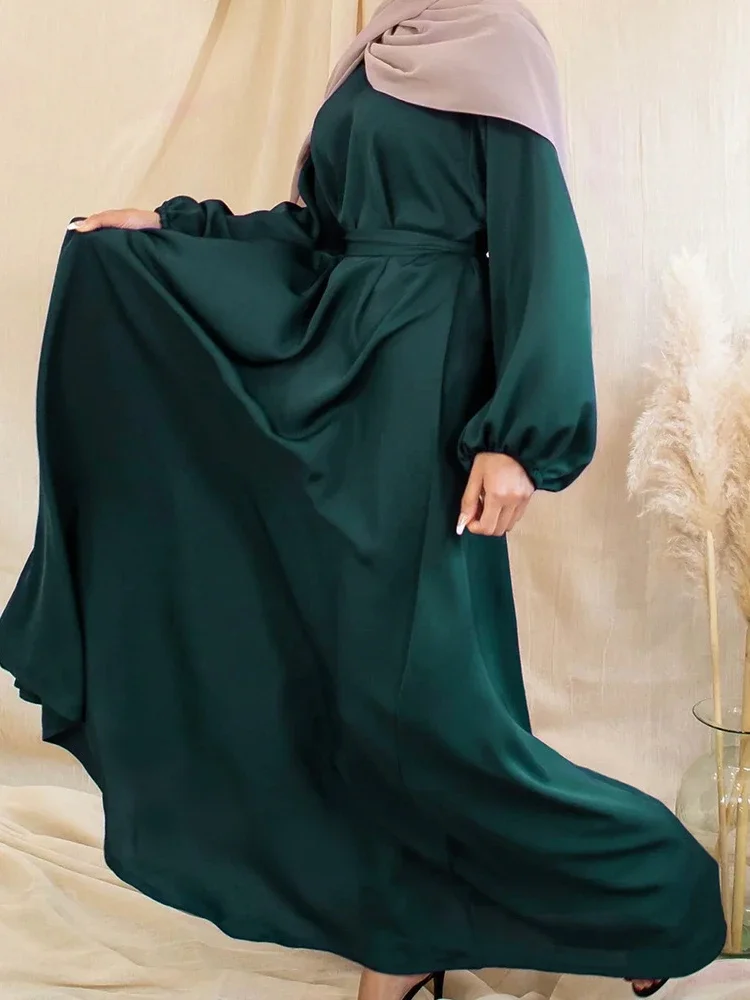 Sukienka muzułmańska damska Abaya 2025 Eid Dubai Kaftans sukienki modlitewne Dubaj Maroko Islam długa szata Femme Musulmane Vestidos Largos