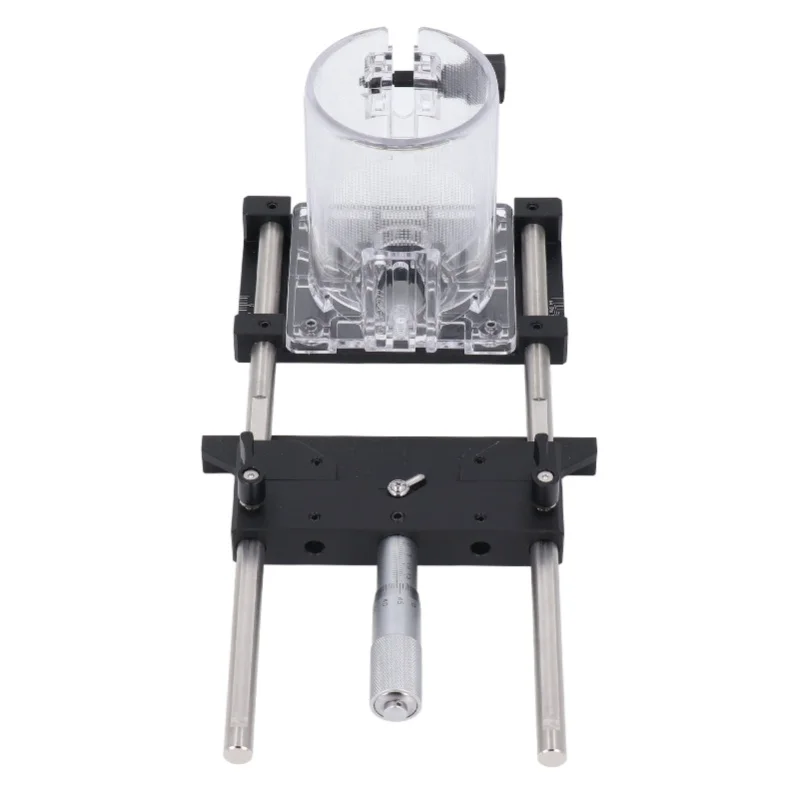 Router Fluting Jig Aluminum Alloy 0.01mm Accuracy 0 To 18mm Range 65mm Router Jig For Woodworking Projects