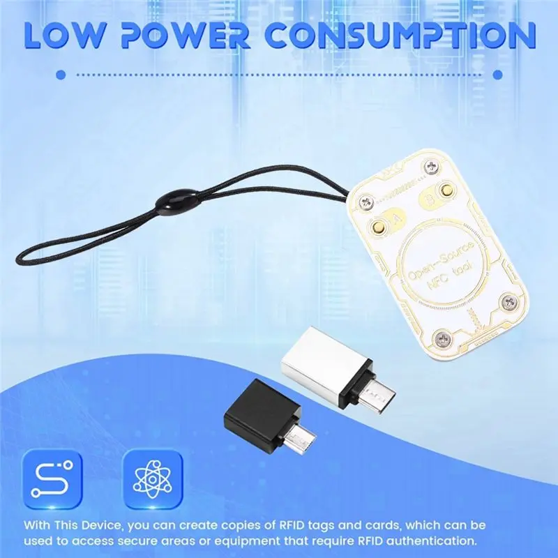 قارئ رقاقة ذكية بموجات الراديو الحرباء الترا + 5XUID بطاقة/سلسلة المفاتيح محاكي البطاقة الذكية NFC أداة 125K 13.56M IC بطاقة الهوية فك التشفير #5