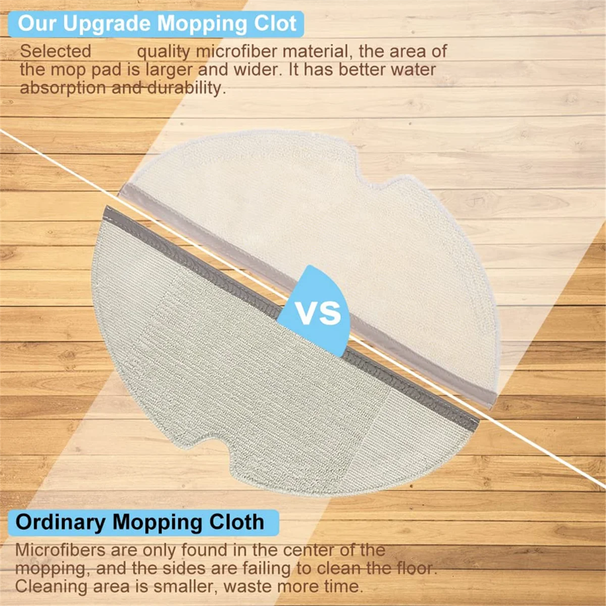 Suitable for Xiaomi Roborock S5Max/S6Pure/E5 Mop Accessories Replacement Mop Pad