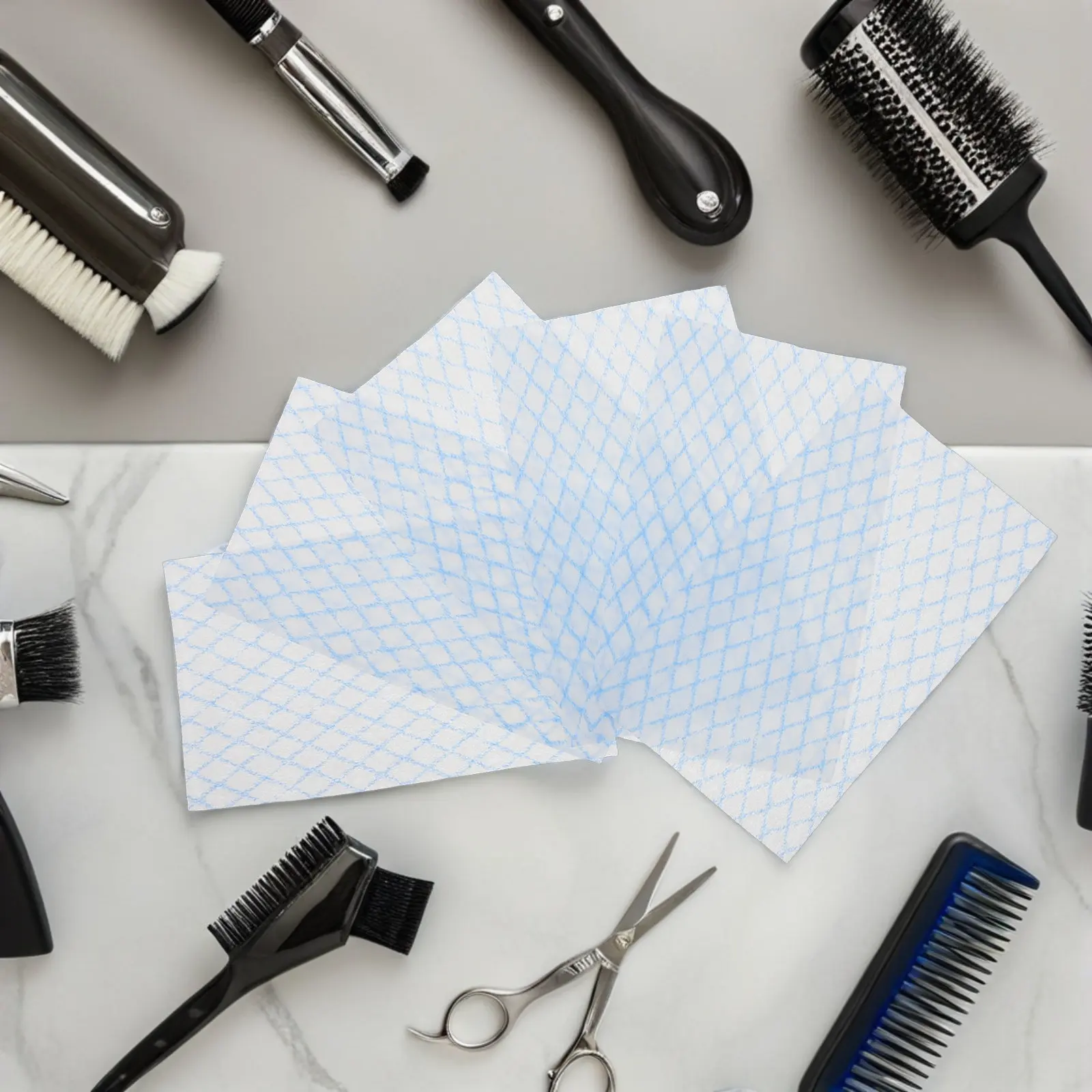 5 Bags Ultra-Thin Perm Papers for Hair 4.4x2.6 Inch Salon Grade Disposable Curling End Papers Cold Hot Perm Wrap Sheets Stylist