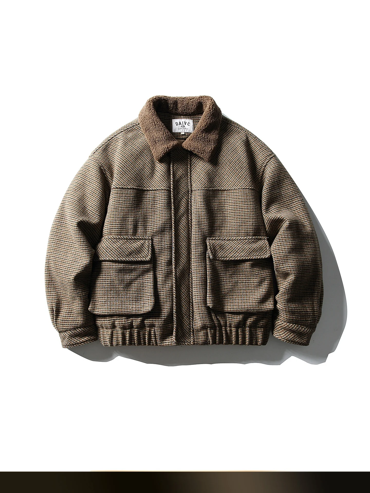 

Американская ретро-куртка из стеганого хлопка с мехом ягненка, зимняя, свободного кроя, теплая, для пар, повседневная, молодежная, утепленная