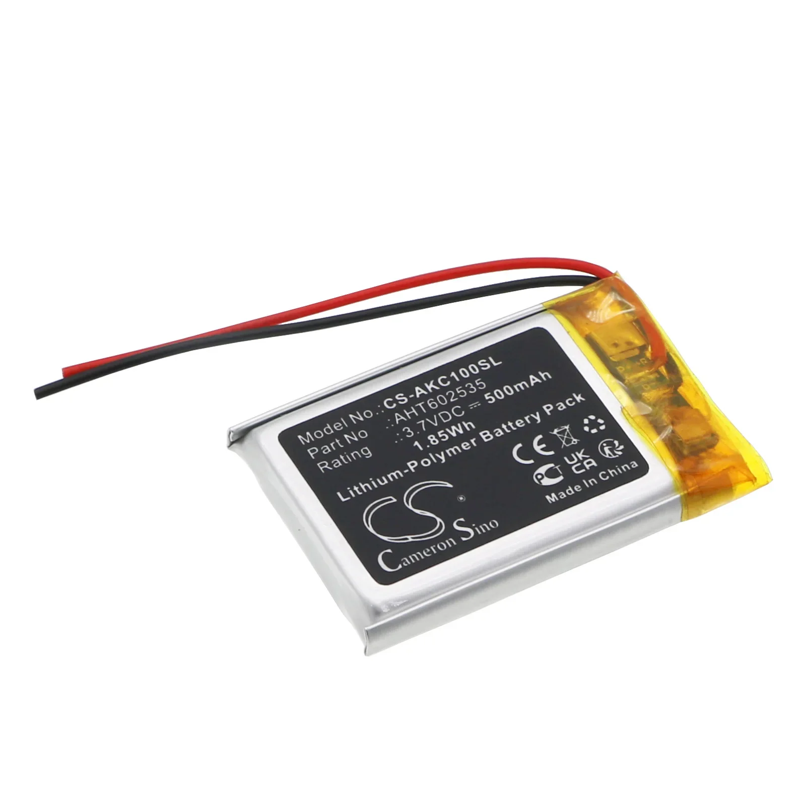 CameronSino 500mAh 3.7V 1.85Wh بطارية ليثيوم بوليمر روبوت لـ Anki AHT 602535   ناقلات روبوت كوزمو روبوت