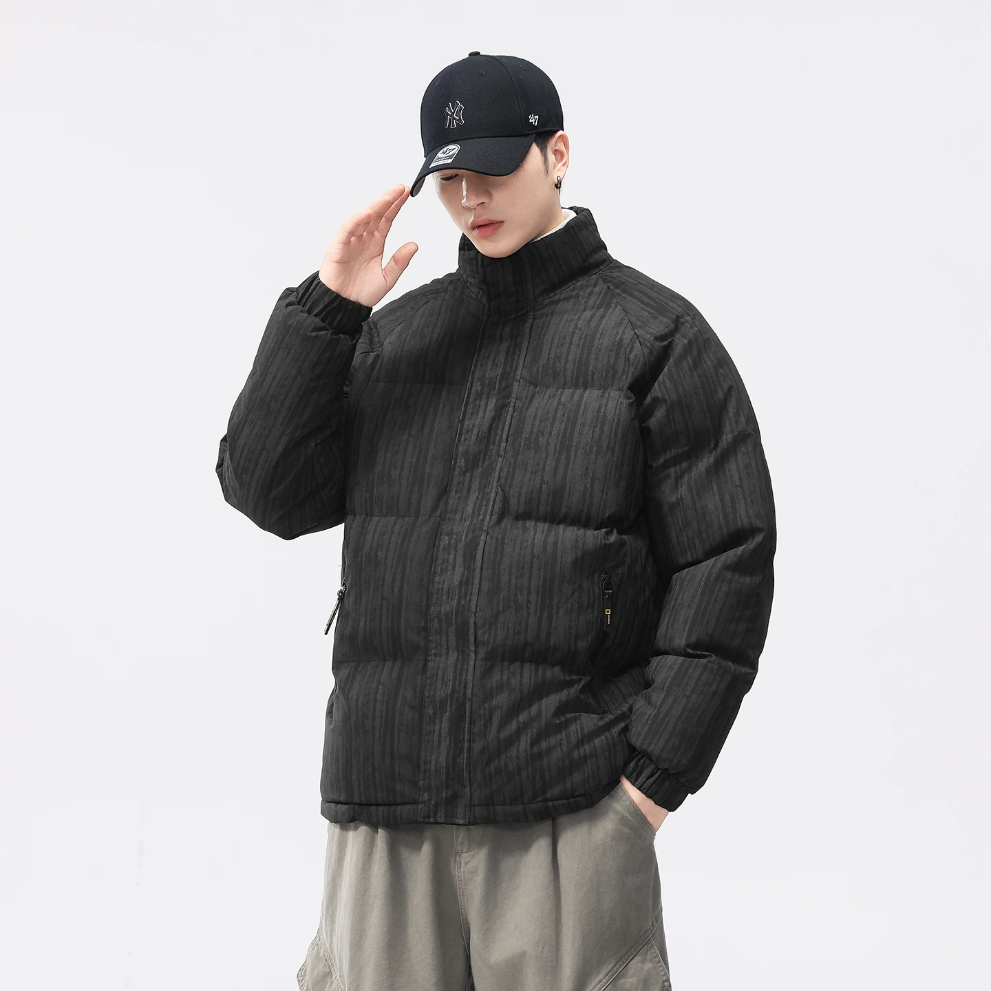 

New Winter Jacket Men Thicken Casual Parkas Stand Collar Warm Thick Jacket Coat Waterproof Parkas Coat Windproof Windbreaker