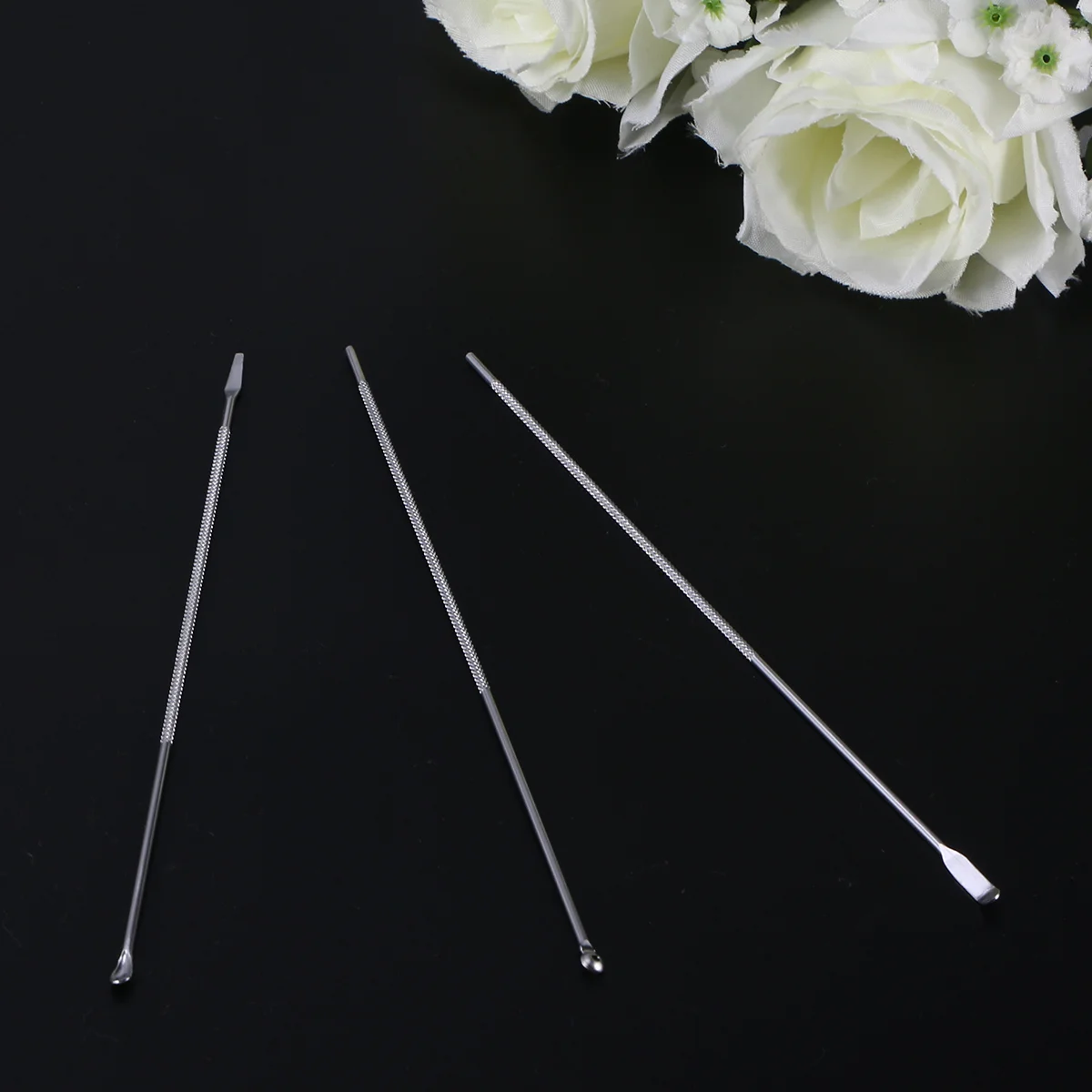 3pcs Portable Stainless Steel Ear Wax Screw Type Earwax Remover Ear Cleaner Set earwax removal