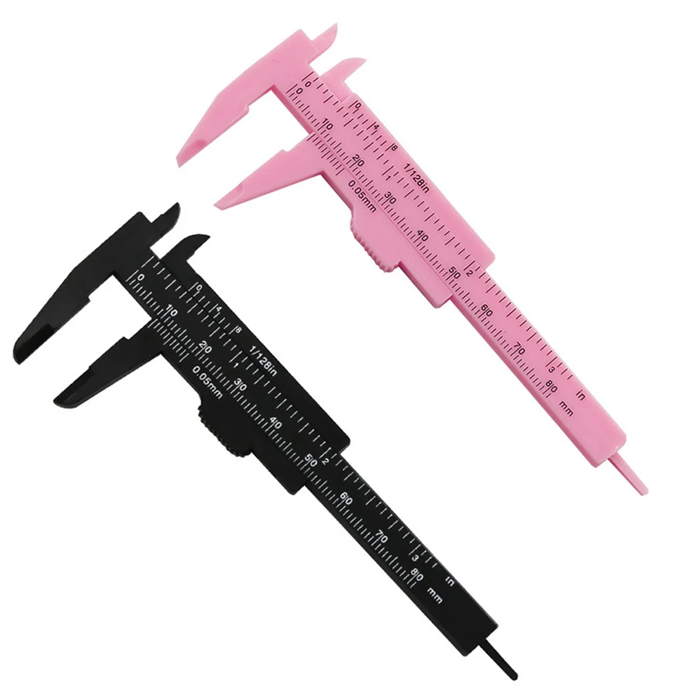 2 pçs calibre de pinça mini vernier caliper medição precisa design compacto fácil de transportar construção leve 10.7*4.5 cm